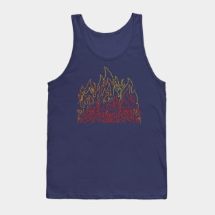 Flaming Ink Tank Top